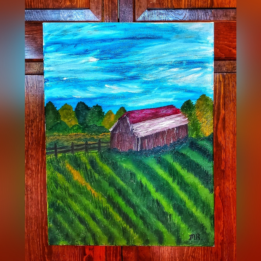 Barn Oil Painting
